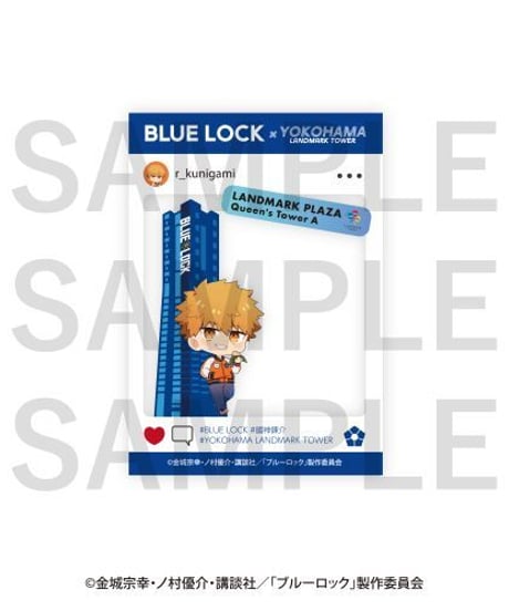TVアニメ「ブルーロック」×横浜ランドマークタワートレーディング SNS風クリアカード　１０個入り１BOx