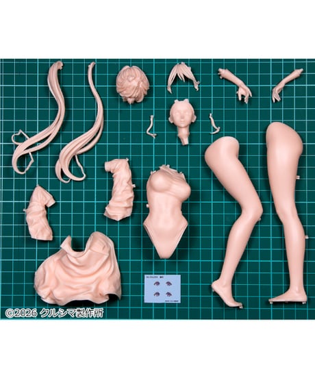 蓮玖（れんきゅう）さん　～新体操部の練習が始まります～　成形色フレッシュ　[クルシマ製作所]