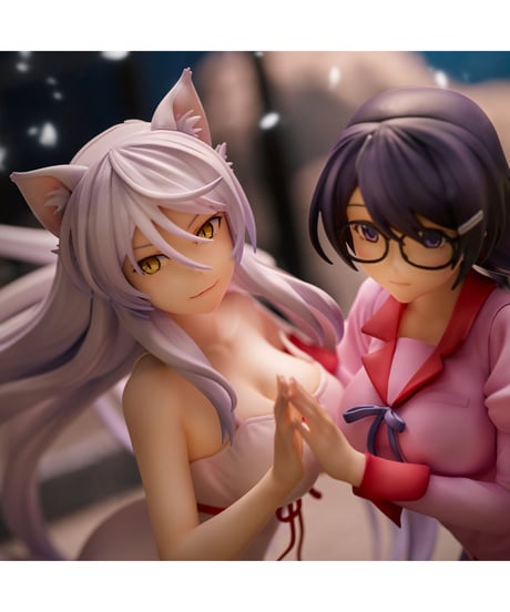 『猫物語』羽川翼2体セット 【再販24】　彩色済み完成品フィギュア