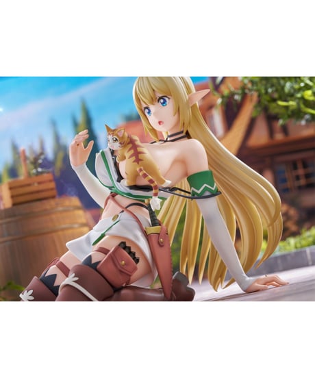 【予約】1/7スケールフィギュア　Sランクモンスターの《ベヒーモス》だけど、猫と間違われてエルフ娘の騎士（ペット）として暮らしてます「アリア＆タマ」　［アリスグリント］