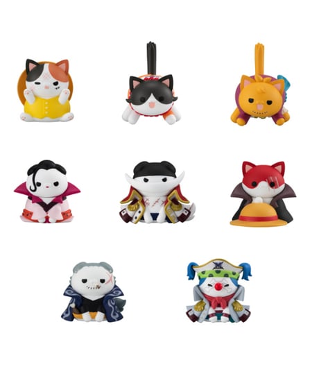 MEGA CAT PROJECT ワンピース ニャンピースニャーン！　ルフィと頂上戦争編　８個入り１BOX　彩色済みフィギュア