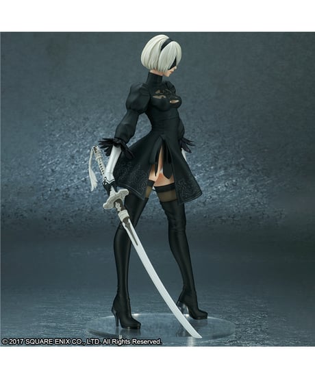 NieR:Automata 2B (ヨルハ 二号 B型) ＜DX版＞　PVC塗装済完成品　［スクウェア・エニックス］