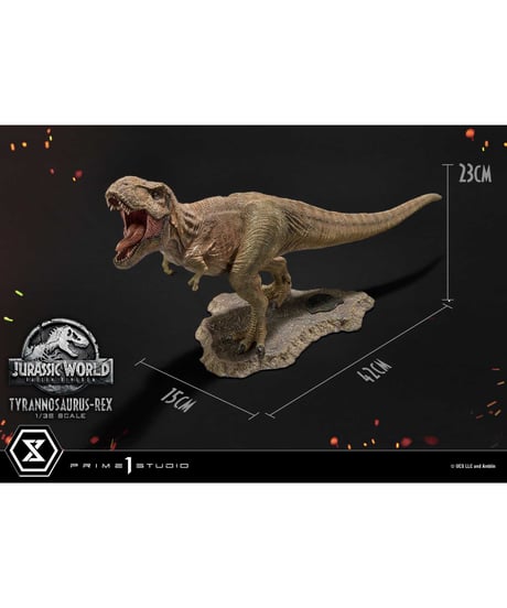 【予約】プライムコレクタブルフィギュア ジュラシック・ワールド：炎の王国 T-REX　1/38 スケール　［プライム１スタジオ］
