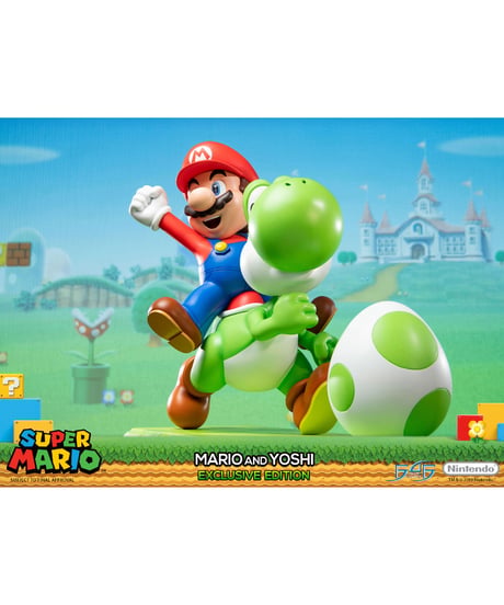 【予約】スーパーマリオシリーズ/ マリオ＆ヨッシー スタチュー エクスクルーシブ エディション　［ファースト4フィギュア］