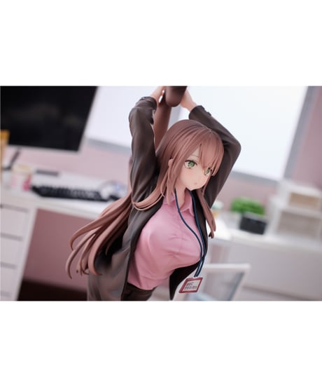 意外と体が柔らかい会社に行きたくないOLちゃん ピンクVer. 1/6 完成品フィギュア