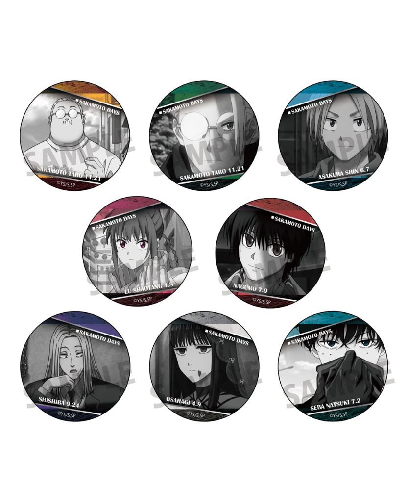 送料無料】SAKAMOTO DAYS 缶バッジ 8個入り1BOX ［GRANUP］ | W
