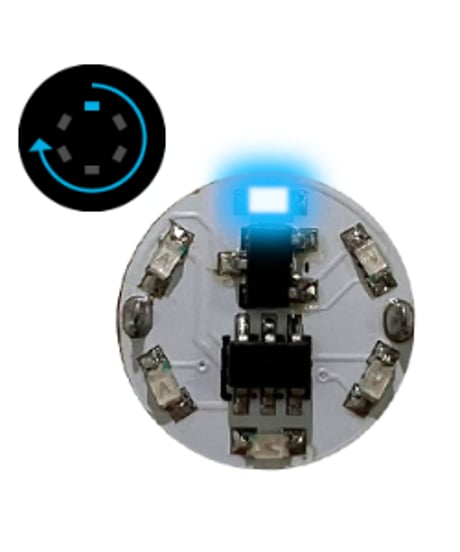 【送料無料】W-PARTS 　LEDモジュール（磁気スイッチ付き）1LED回転点灯　全５色　［ワンダーウェイ］