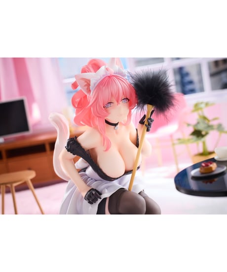 ねこの思い メイドねこ 么ちゃん（もちゃん）　1/4　塗装済み完成品
