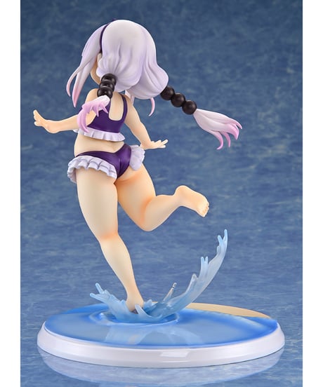 カンナカムイ はまべでウキウキ水着Ver.（紫）　1/6スケール　塗装済み完成品　小林さんちのメイドラゴン　［回天堂］