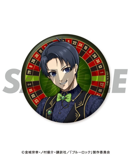 ブルーロックCASINOディーラー トレーディングメタリック缶バッジ　１４個入り１BOX