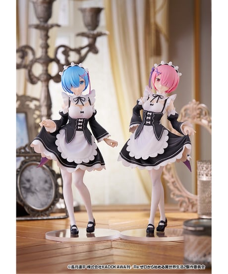 Re:ゼロから始める異世界生活　POP UP PARADE ラム L size/POP UP PARADE レム L size　全２種　塗装済み完成品