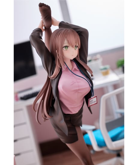 意外と体が柔らかい会社に行きたくないOLちゃん ピンクVer. 1/6 完成品フィギュア
