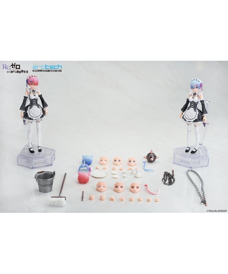ARCTECH可動シリーズ Re:ゼロから始める異世界生活 ラム＆レム セット　1/8　塗装済み完成品　［APEX-TOYS］