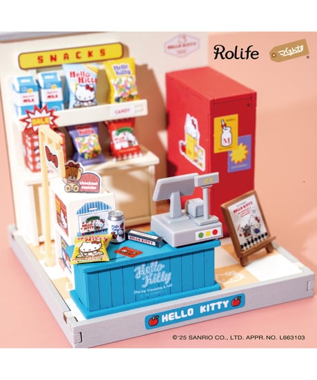 DAミニチュアハウス　ハローキティのスーパー ［ROBOTIME］
