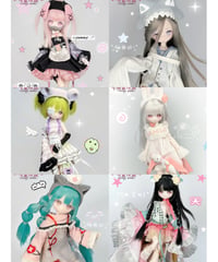 【送料無料】「可愛い怪談ちゃん」 植毛タイプ 1/8スケール  BJDブラインドドール　4個入1BOX　[Inedible Doll（イネディブルドール）]