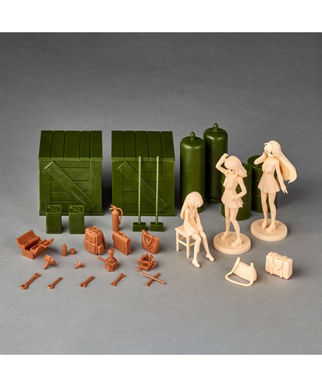 ARTPLA ガールズ＆パンツァー 最終章　ガレージセット[B]