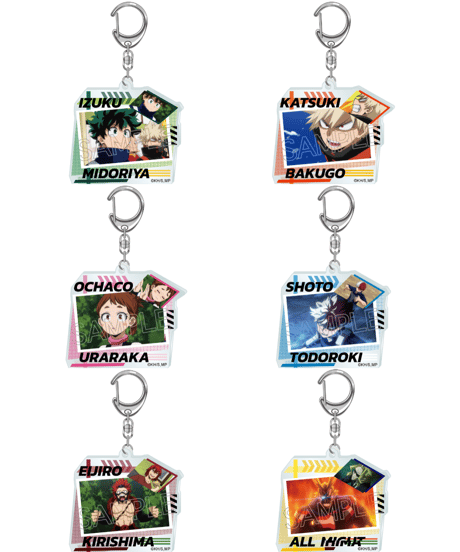 僕のヒーローアカデミア コラージュ　アクリルキーホルダー　全６種