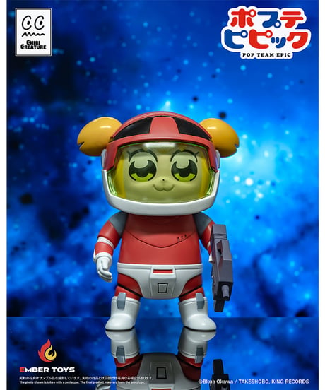 【予約】Chibi Creature ポプ子 & ピピ美 Spacesuit Ver.　塗装済みソフビフィギュア　ポプテピピック　［エンバートイズ］
