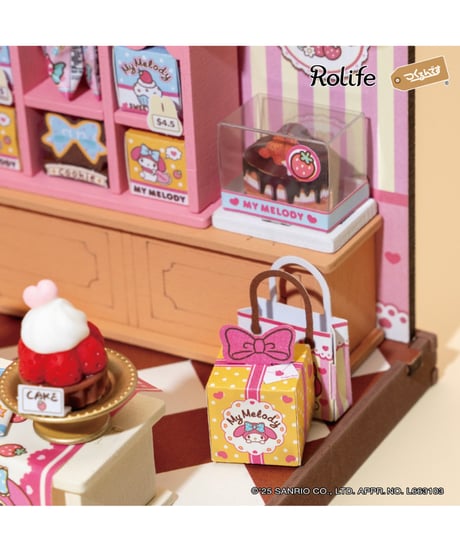 DAミニチュアハウス　マイメロディのケーキ屋さん ［ROBOTIME］