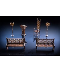 【予約】教会シチュエーション 1/12ジオラマ小物セット　［KAWA DESIGN］