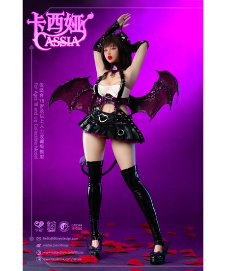 【予約】iエイトトイズ x Guan 1/6 コレクティブルフィギュア カシア ヴァイオレット・サキュバス　［iエイトトイズ］