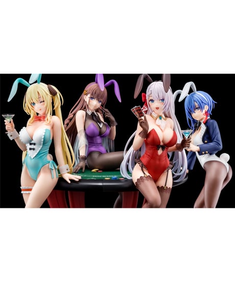 聖剣学院の魔剣使い　エルフィーネ・フィレット　花紫のバニーフィギュアwithぺろりシステム