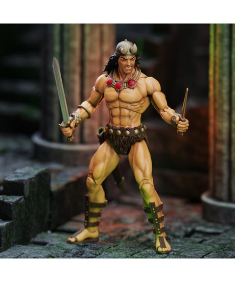 【予約】エピック H.A.C.K.S./ コナン・ザ・バーバリアン : ヤング コナン & ヤグ・コシャ 1/12 アクションフィギュア 2PK　［ボスファイトスタジオ］