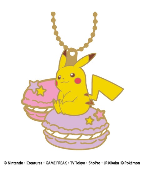 ポケットモンスター ステンドグラスボールチェーン ピカチュウ＆スイーツ 8個入り1BOX　［エスケイジャパン］
