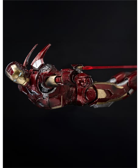 【予約】DLX アイアンマン・マーク7（バトルダメージ）　1/12スケール　塗装済み可動フィギュア　[threezero]