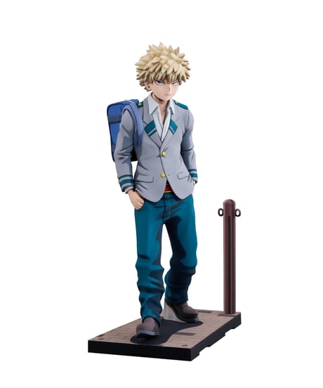 【予約】爆豪勝己 雄英高校制服 二次元化Ver.　1/8スケール　塗装済完成品フィギュア　アニメ「僕のヒーローアカデミア」　［タカラトミー］