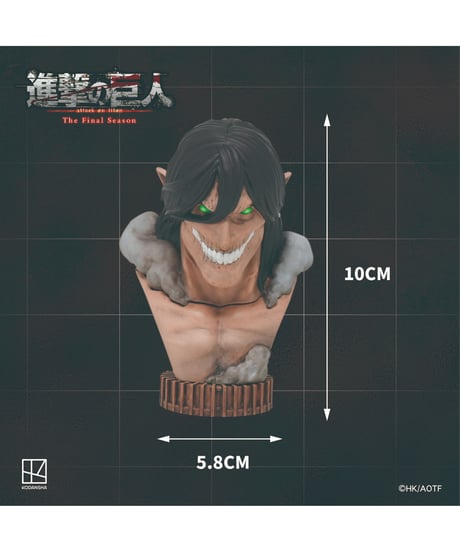 進撃の巨人立体胸像フィギュア/超大型巨人立体胸像フィギュア/鎧の巨人立体胸像フィギュア		全３種