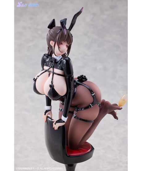 【予約】シャンパンとバニーガール・ローゼ 黒ストッキングVer. 1/6 完成品フィギュア　[SIKI ANIM]
