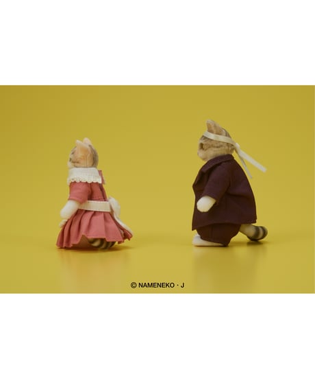 DIGKawaiiACTION 『なめ猫』玉三郎＆ミケ子セット　彩色済完成品可動フィギュア