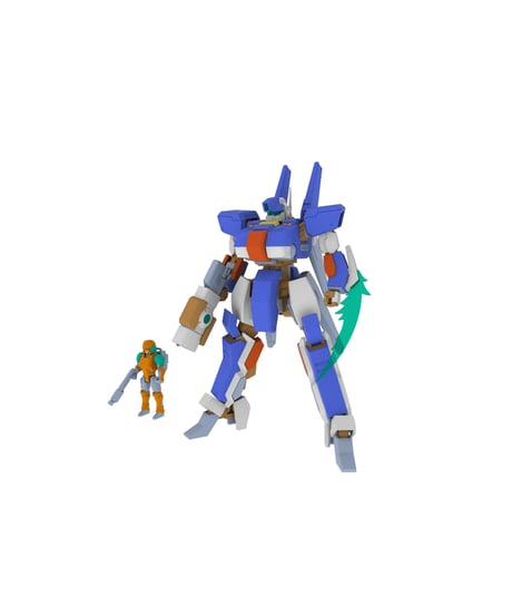 プラスチックキット「1/35 TYPE02 天雷（TENRAI）」　ウルフファング空牙2001	プラスチックキット　［PLUM］