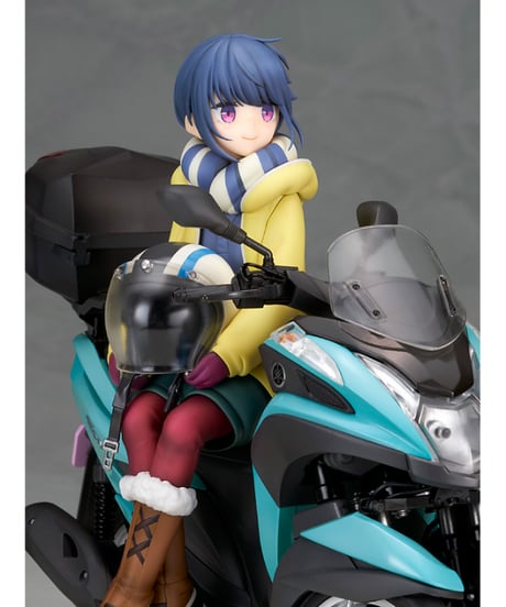 ゆるキャンへ 志摩 リン with 三輪バイク　1/10スケール PVC&ABS製塗装済完成品