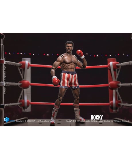 【予約】ロッキー 1/12 アクションフィギュア アポロ・クリード　[ハイヤトイズ]