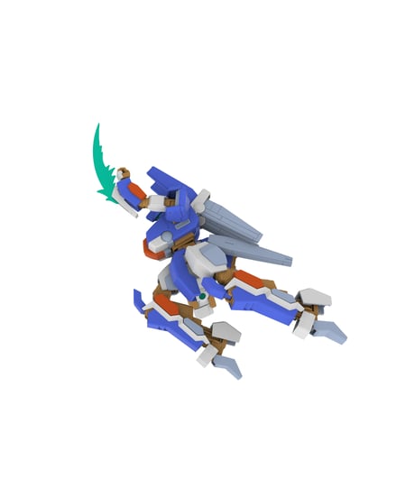 プラスチックキット「1/35 TYPE02 天雷（TENRAI）」　ウルフファング空牙2001	プラスチックキット　［PLUM］