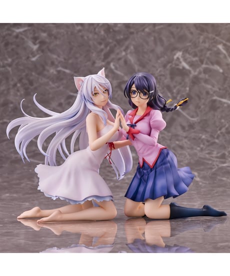『猫物語』羽川翼2体セット 【再販24】　彩色済み完成品フィギュア