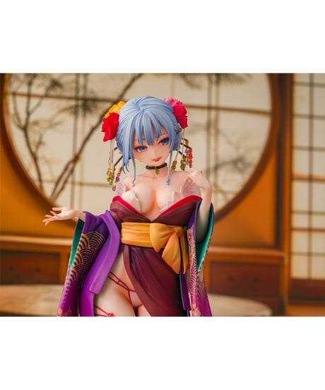 【予約】主従えくすたしー 紫音　花魁Ver.(健全Ver.)　 1/7スケール　PVC塗装済み完成品 　［ダイキ工業］