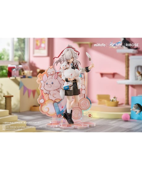 RIBOSE RISE UP+ 崩壊:スターレイル ちびねこシリーズフィギュア 景元Ver. ノンスケールフィギュア