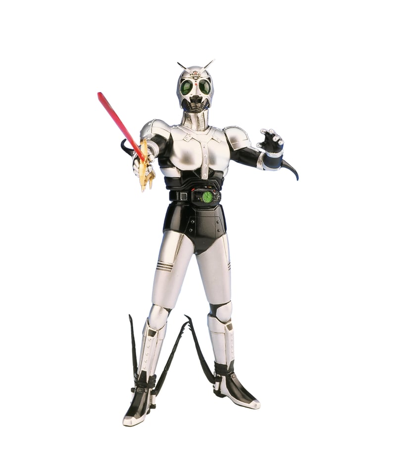 仮面ライダーBLACK シャドームーン ソフビ人形 ムービーモンスターシリーズ 銀殿様飛蝗怪人シャドームーン