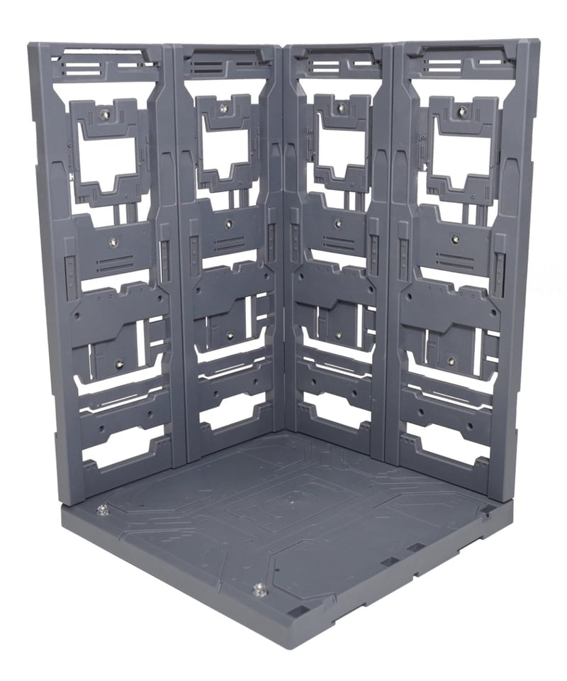 ガンプラ　ディスプレイのハンガーベース　ジャンク 送料無料】LEDハンガーベース（未塗装成型色） LED付き組み立て