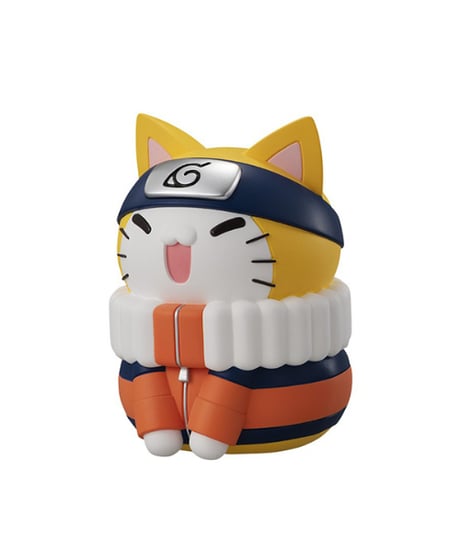 NARUTO-ナルト-　MEGA CAT PROJECT　ニャンとも大きなニャルト！REBOOT①うずまきナルト②うちはサスケ　全２種　彩色済みフィギュア