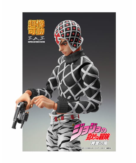 【送料無料】超像可動『ジョジョの奇妙な冒険 第5部』「グイード・ミスタ&S・P Ver.BLACK」　塗装済み可動フィギュア