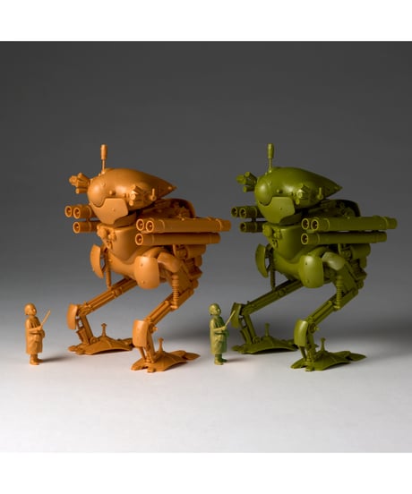 【予約】ARTPLA マシーネンクリーガー 陸戦ガンス（2機セット）＆エディ・アムゼル　［海洋堂］