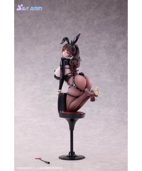 【予約】シャンパンとバニーガール・ローゼ 黒ストッキングVer. 1/6 完成品フィギュア　[SIKI ANIM]