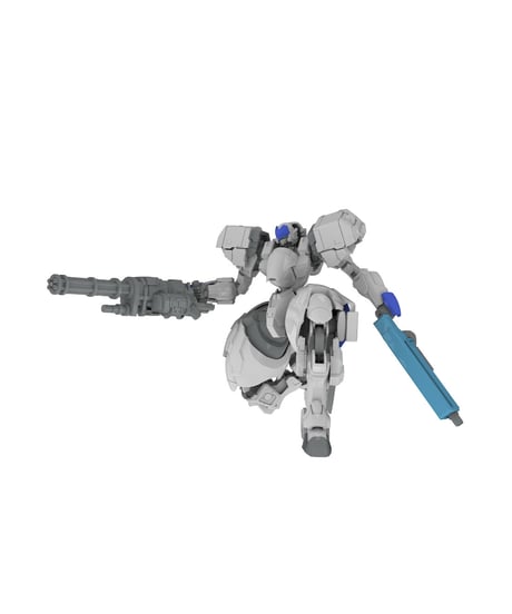 1/48 X-4+C（PDF-C701）装甲強襲歩兵　5inch Mechanism　POWERDoLLS2　プラスチックキット　［PLUM］