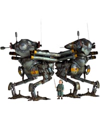 【予約】ARTPLA マシーネンクリーガー 陸戦ガンス（2機セット）＆エディ・アムゼル　［海洋堂］