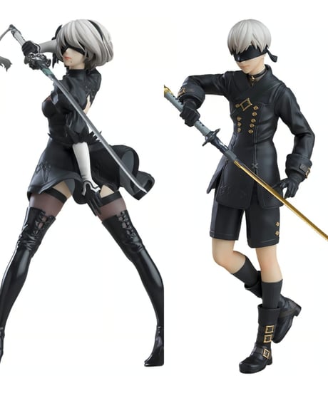 NieR:Automata Ver1.1a　POP UP PARADE 9S（ヨルハ九号S型）/POP UP PARADE 2B（ヨルハ二号B型） 全２種　塗装済み完成品
