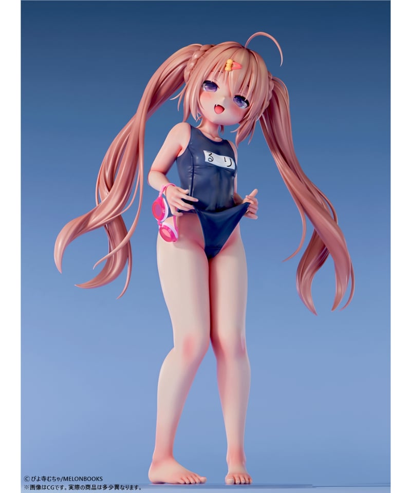 ぴよ寺むちゃ「るりちゃん」すくみずきゅっver. 1/5スケール塗装済み